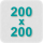 Matrace 200x200