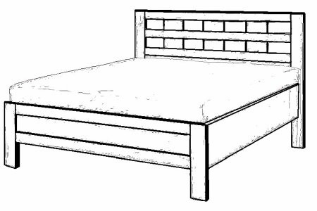 (obrázek pro) Postel Emilly Set Masiv 90x190 cm