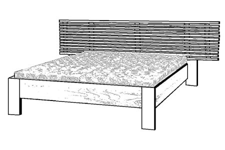 (obrázek pro) Postel Lunna Masiv 80x200 cm