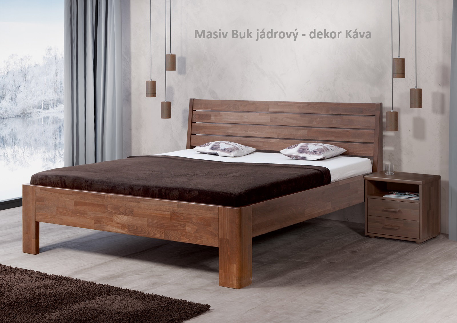 (obrázek pro) Postel Gloria XL Masiv 100x220 cm